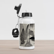 Cavern with Stalagmites Aluminum Water Bottle