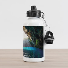 Melissani Lake Kefalonia Aluminum Water Bottle