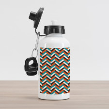 Retro Herringbone Aluminum Water Bottle