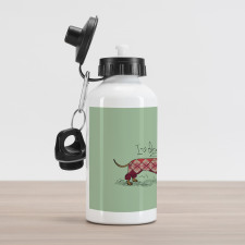 Animal in Clothes Aluminum Water Bottle