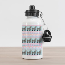 Patterned Alpaca Aluminum Water Bottle