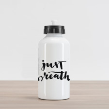 Modern Lettering Aluminum Water Bottle