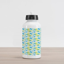 Pastel Whimsical Doodle Aluminum Water Bottle