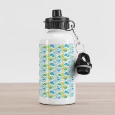 Pastel Whimsical Doodle Aluminum Water Bottle