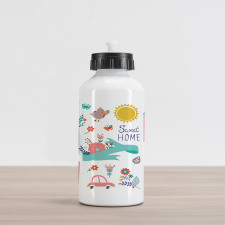 Cartoon Aluminum Water Bottle