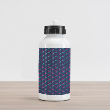 Alien Flying Device Doodle Aluminum Water Bottle