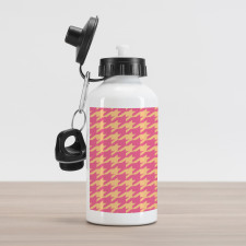 Pastel Colored Ikat Aluminum Water Bottle