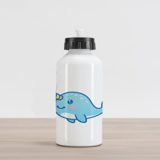 Unicorn of the Sea Aluminum Water Bottle