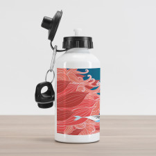 Arctic Whale and Bird Aluminum Water Bottle
