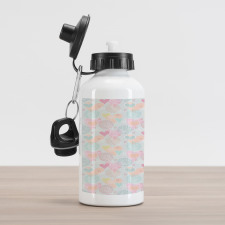 Flowers and Paisley Aluminum Water Bottle
