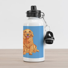 I Love My Dog Aluminum Water Bottle