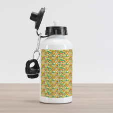 Botanical Flowers Aluminum Water Bottle