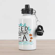 Inspirational Words Art Aluminum Water Bottle