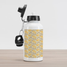 Love Flower Theme Aluminum Water Bottle