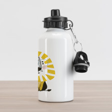 Cartoon Jungle Animal Aluminum Water Bottle