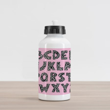 Funky Letters Trippy Aluminum Water Bottle