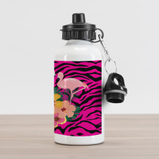 Exotic Flamingo Boho Aluminum Water Bottle