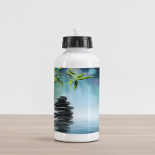 Flower Spa Stones Aluminum Water Bottle