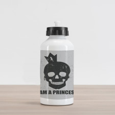 Skull in Crown Aluminum Water Bottle