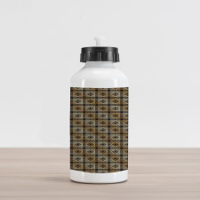 Castellated Diamonds Aluminum Water Bottle