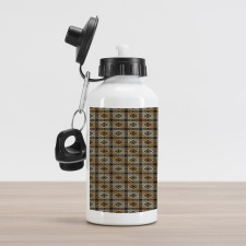 Castellated Diamonds Aluminum Water Bottle