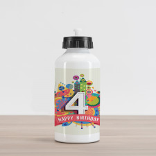 4 Years Old Colorful Aluminum Water Bottle