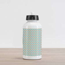 Pastel Rhombus Retro Aluminum Water Bottle