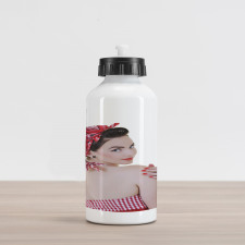 Halter-Neck Bikini Lady Aluminum Water Bottle