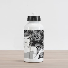 Retro Party Concept Aluminum Water Bottle