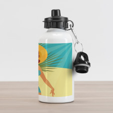1950s Style Bikini Aluminum Water Bottle