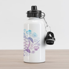 Colorful Marine Animals Aluminum Water Bottle