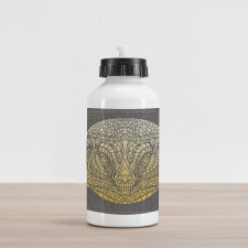 Ombre Floral Ornamental Aluminum Water Bottle