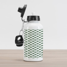 Evergreen Monstera Leaf Aluminum Water Bottle