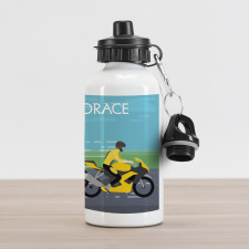 2 Bikers Racing Aluminum Water Bottle