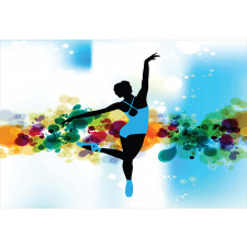 Dancer on Abstract Backdrop Aluminum Water Bottle