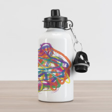 Abstract Art Dancer Aluminum Water Bottle