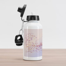 Abstract Hummingbird Aluminum Water Bottle