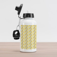 Lemons and Blossoms Aluminum Water Bottle