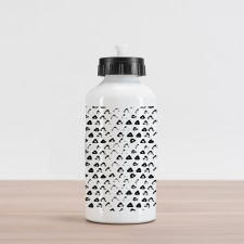 Modern Bold Brush Strokes Aluminum Water Bottle