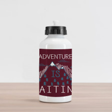 Adventure is Waiting Theme Aluminum Water Bottle