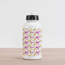 Flourishing Orchid Branches Aluminum Water Bottle