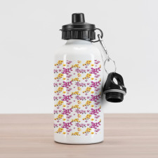 Flourishing Orchid Branches Aluminum Water Bottle