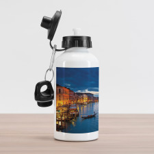 View on Grand Canal Rialto Aluminum Water Bottle