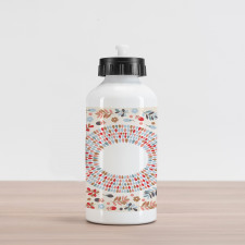 Botany and Birds Art Aluminum Water Bottle