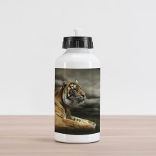 Jungle African Cat Clouds Aluminum Water Bottle