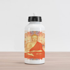 Oriental Calmness Figure Aluminum Water Bottle