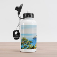 Mediterranean Scenery Aluminum Water Bottle