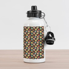 Colorful Creamy Yummy Cakes Aluminum Water Bottle