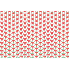 Strawberry Rhombus Dots Aluminum Water Bottle