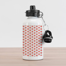 Strawberry Rhombus Dots Aluminum Water Bottle